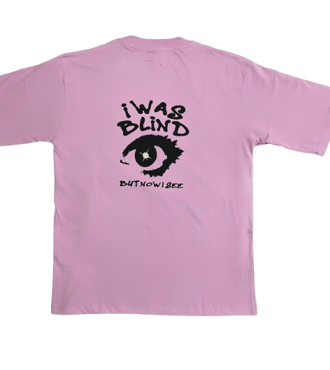 I was blind graphics oversized tshirts - lilac