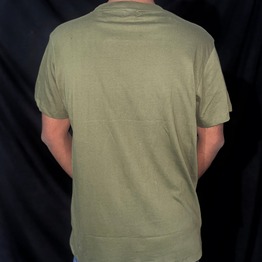EMBROIDERY TSHIRT - OLIVE GREEN - UNISEX