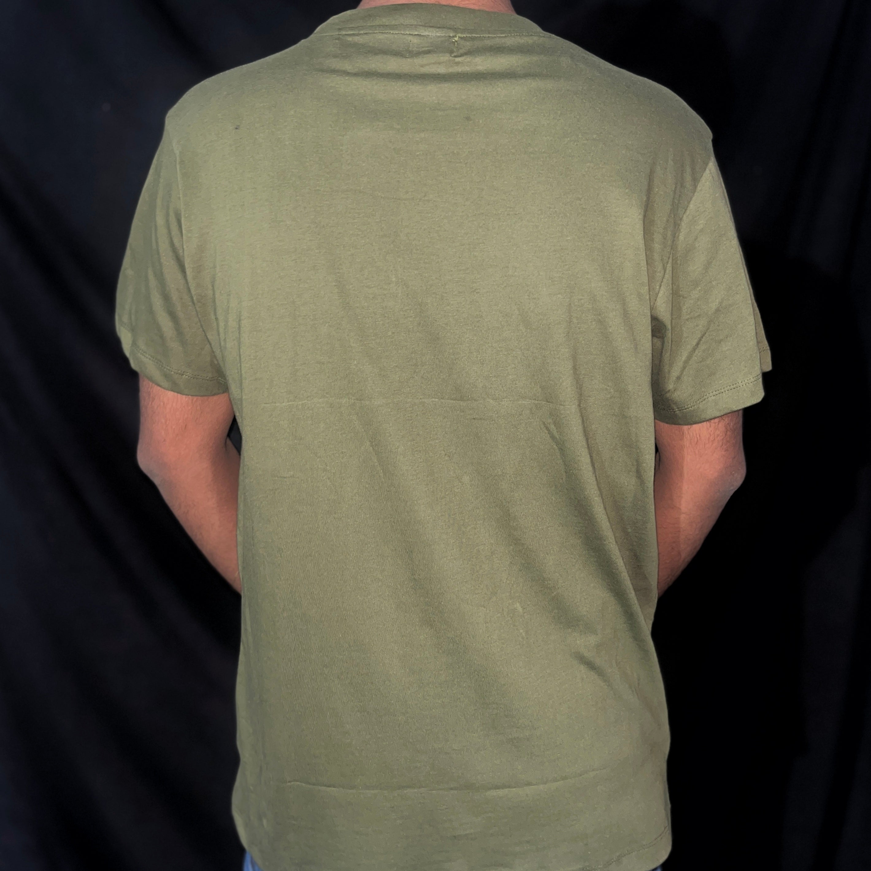 EMBROIDERY TSHIRT - OLIVE GREEN - UNISEX