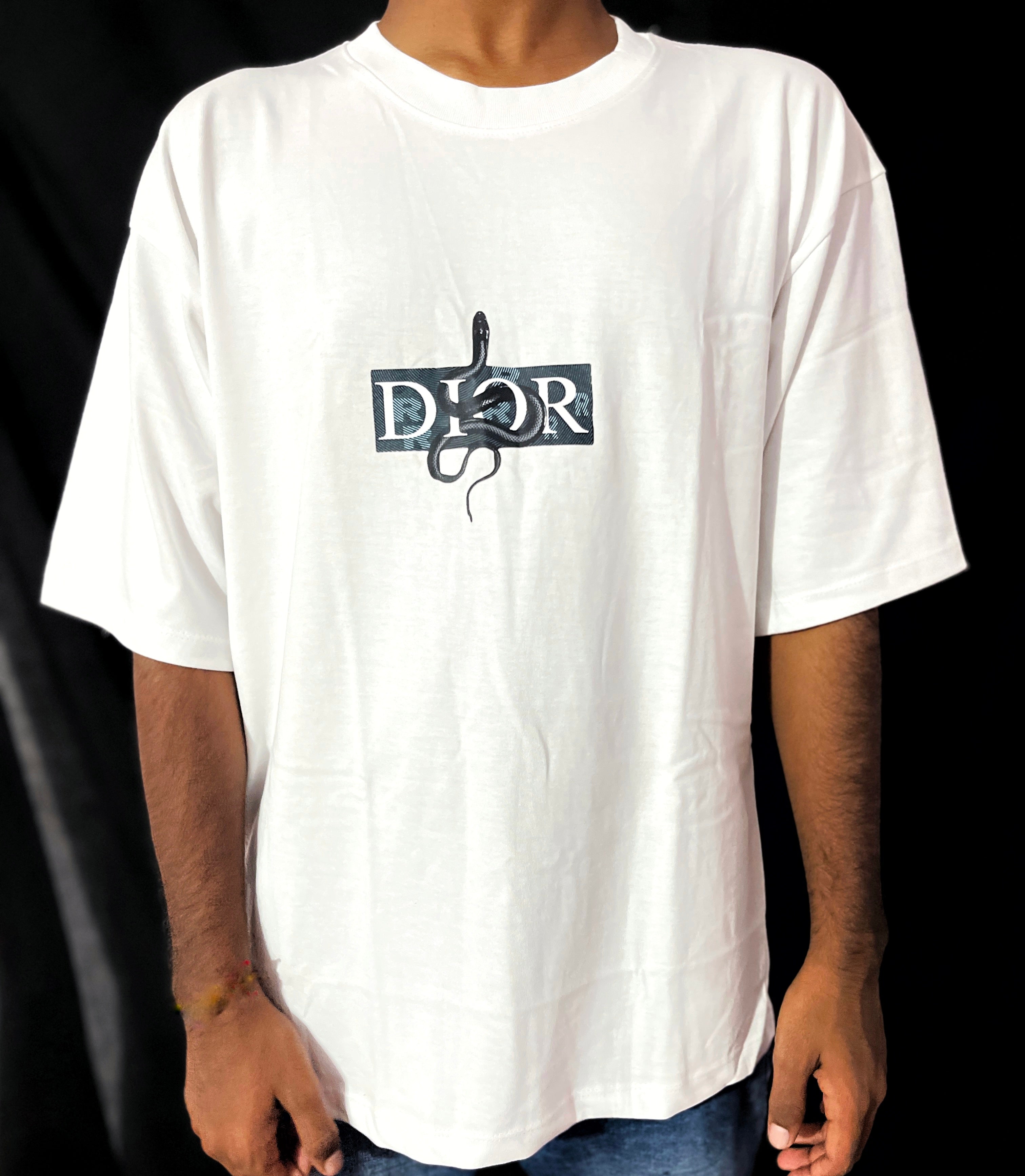 Premium Oversized t-shirt - front print - white - unisex