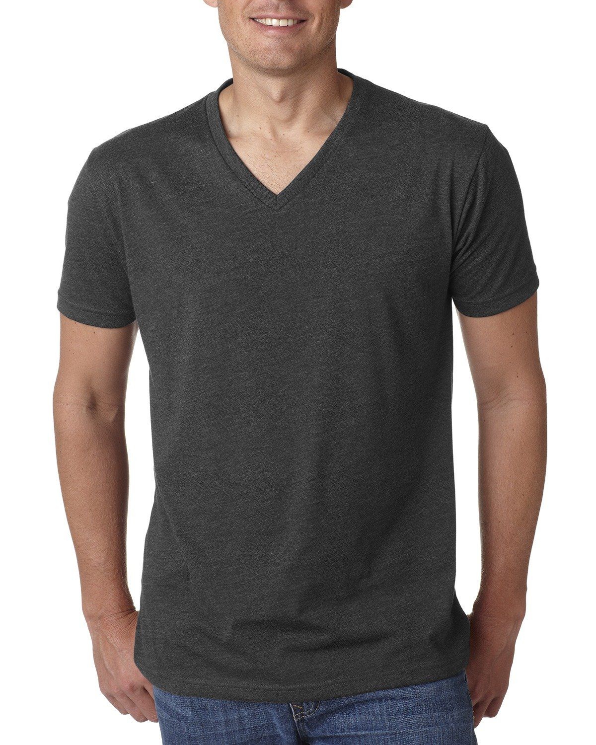 V-NECK T-SHIRT GREY