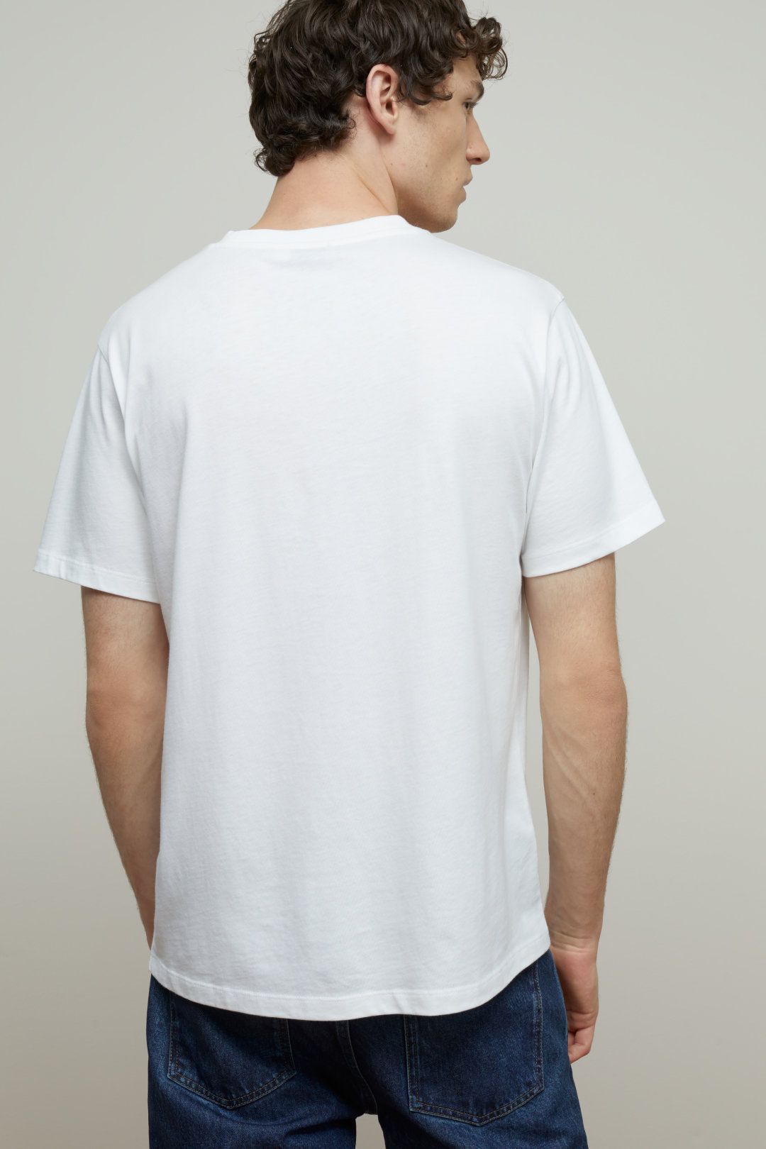 Premium Oversized t-shirt - front print - white - unisex