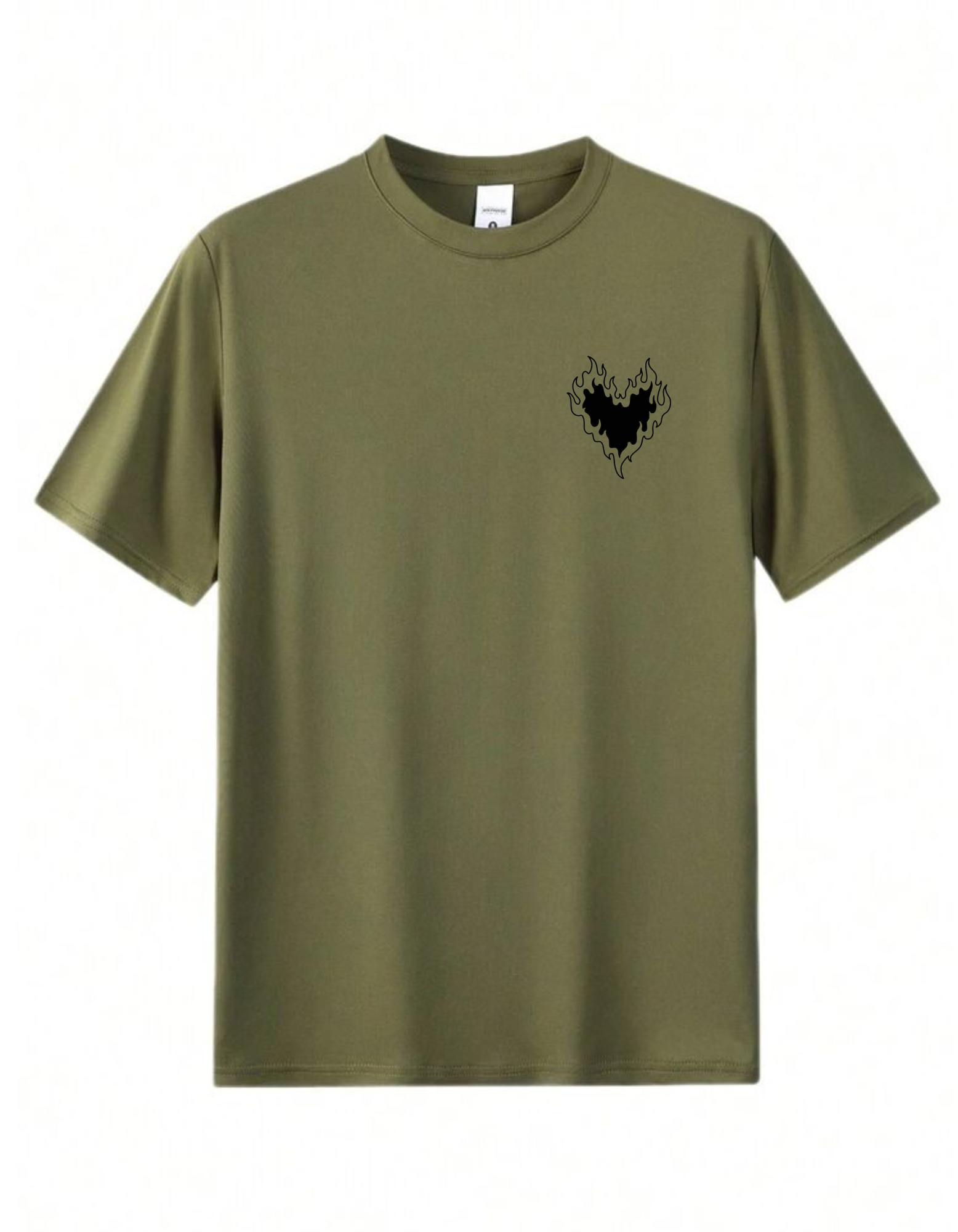 EMBROIDERY TSHIRT - OLIVE GREEN - UNISEX