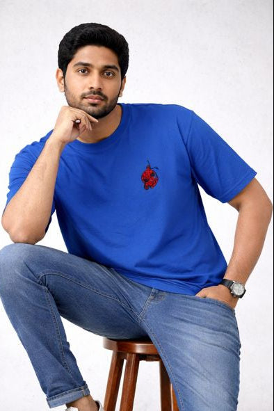 OATH Embroidered Spidy Royal Blue Tee – Unisex