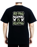 Premium Over sized tshirt - back print - black - unisex
